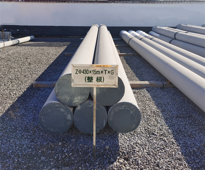 延庆430×15米×T×G终端电线杆